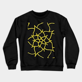 Blooming Gold Flower (Dark Purple) Crewneck Sweatshirt